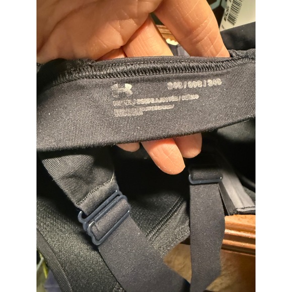 Under Armour Black Zip Front High Support Sports Bra Women's Size 34B - Picture 5 of 5